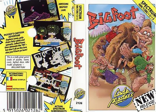 Bigfoot box art for ZX Spectrum